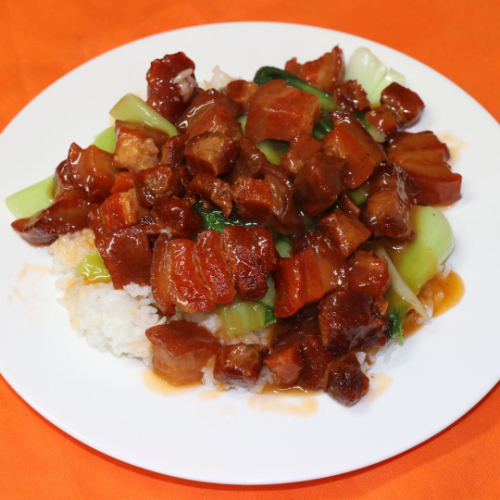 141. Tasty Pork Belly on Rice 红烧肉饭