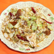 105. Spicy Stir Fried Cabbage with Pork Belly 锅爆包菜（辣）