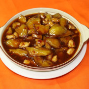 118. Tasty Eggplant with Fish‐like Sauce (spicy)... 鱼香茄子（辣）