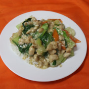 128. Runny Egg &amp; Chicken on Rice 滑蛋鸡肉饭