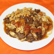 133. Beef with Tomato &amp; Egg on Rice 西红柿鸡蛋牛肉饭
