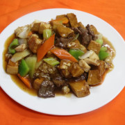 155. Combination Meat with Tofu on Rice 什锦豆腐饭