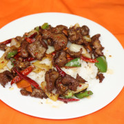 156. Spicy Lamb with Cumin Seeds on Rice.孜然羊肉饭（辣）