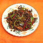 42. Spicy Shredded Beef with Capsicum 干煸牛肉丝（辣）