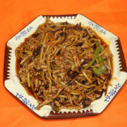 54. Shredded Pork with Fish‐like Sauce (Spicy)鱼香肉丝（辣）