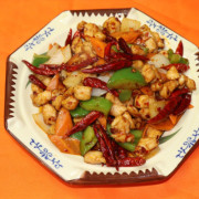 82. Fried Chicken with Dry Chili (Spicy)辣子鸡丁